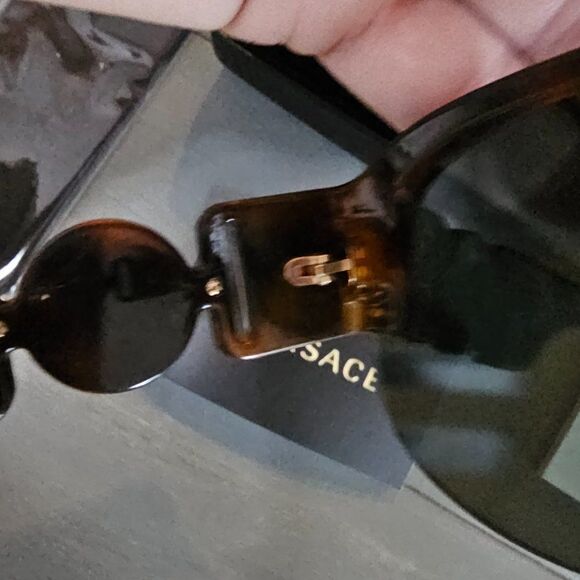 Versace Men's Havana Aviator 48 mm Sunglasses VE4391 531771 - Picture 14 of 16